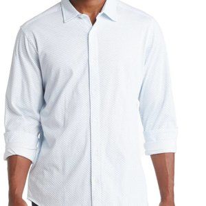 NWT Coastaoro Nordstrom Rack Printed Men's Long Sleeve Button Up, Cotton